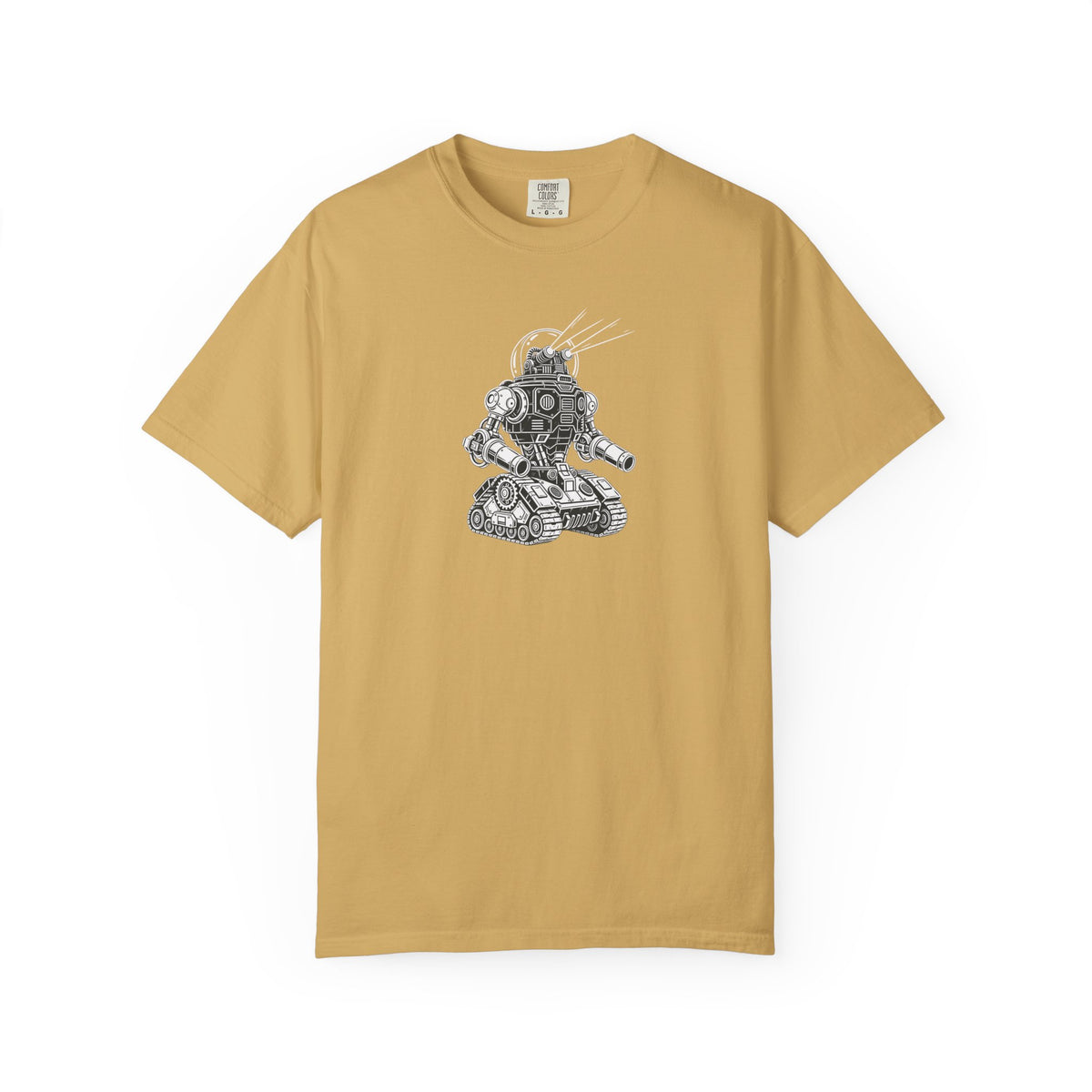 Robot Tank Illustration T-Shirt — Vintage Mech Graphic Tee