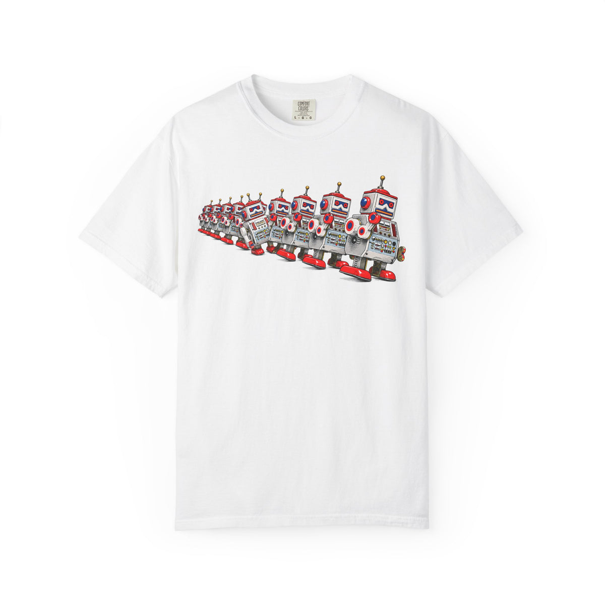Retro Robot Lineup T-Shirt