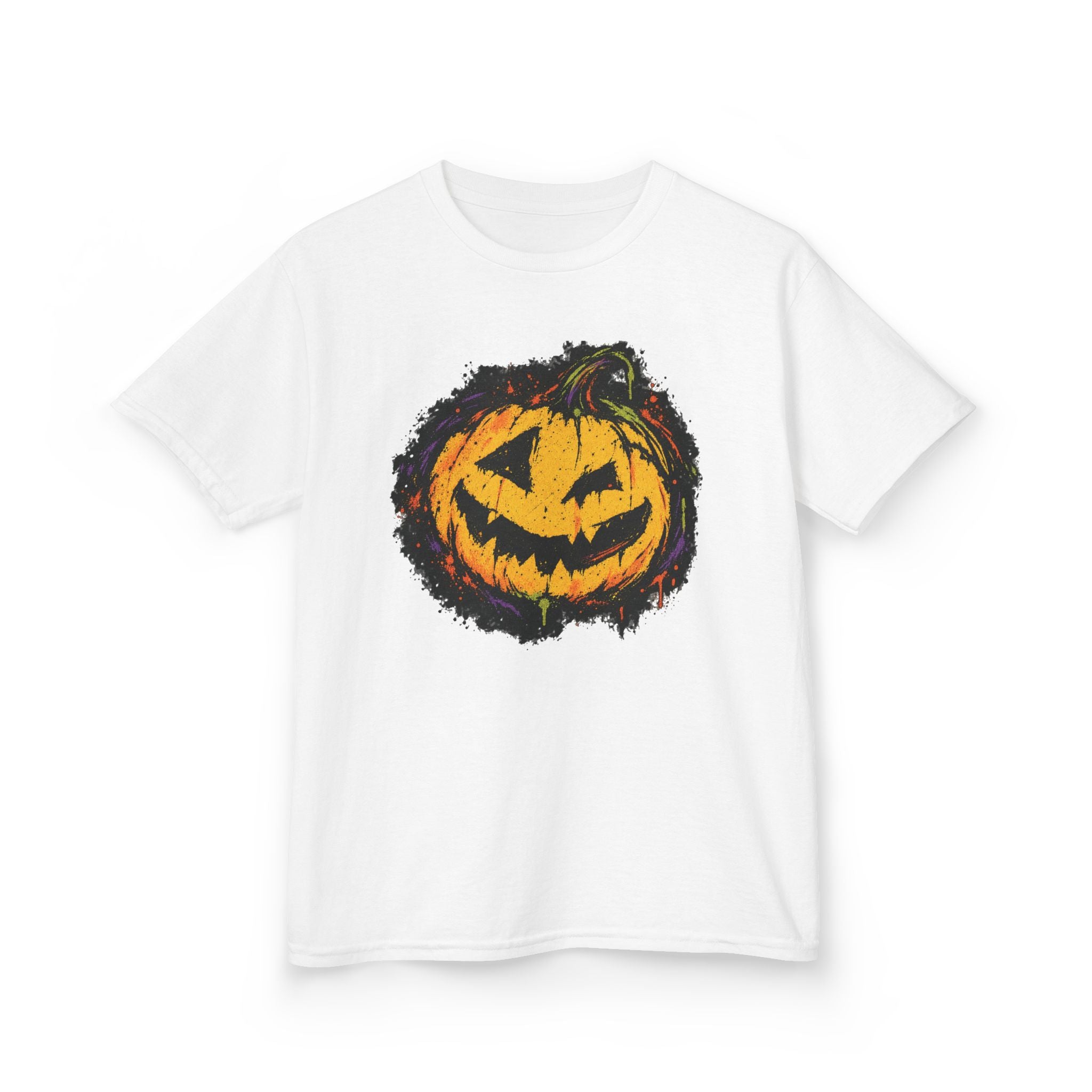Kids Halloween Pumpkin T-Shirt — Spooky Jack-O'-Lantern Tee for Children