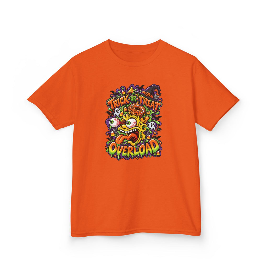 Kids T-Shirt — 'Trick or Treat Overload' Halloween Monster Tee