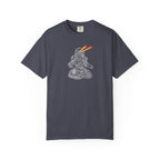 Robot Tank Graphic T-Shirt — Retro Mech Design with Laser Eyes