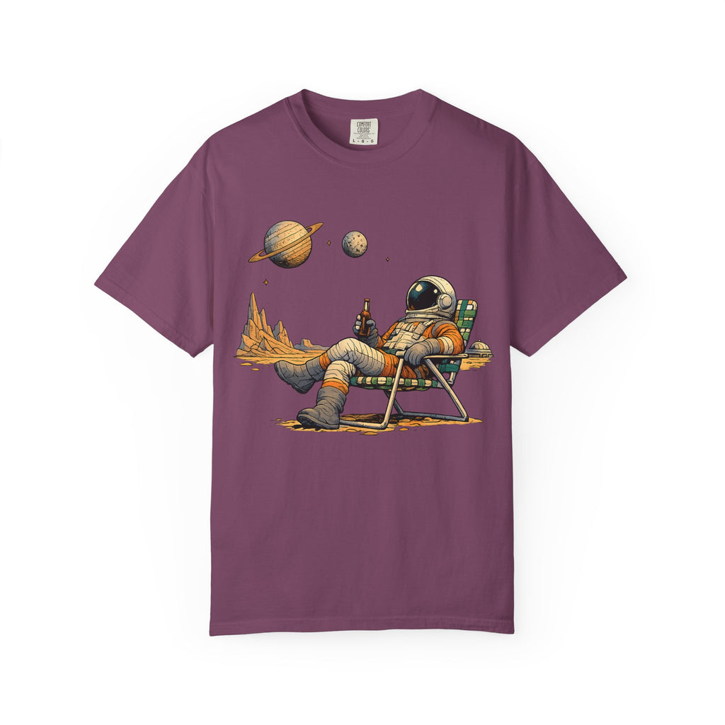Astronaut Relaxing Tee — Space Lounge Graphic T-Shirt