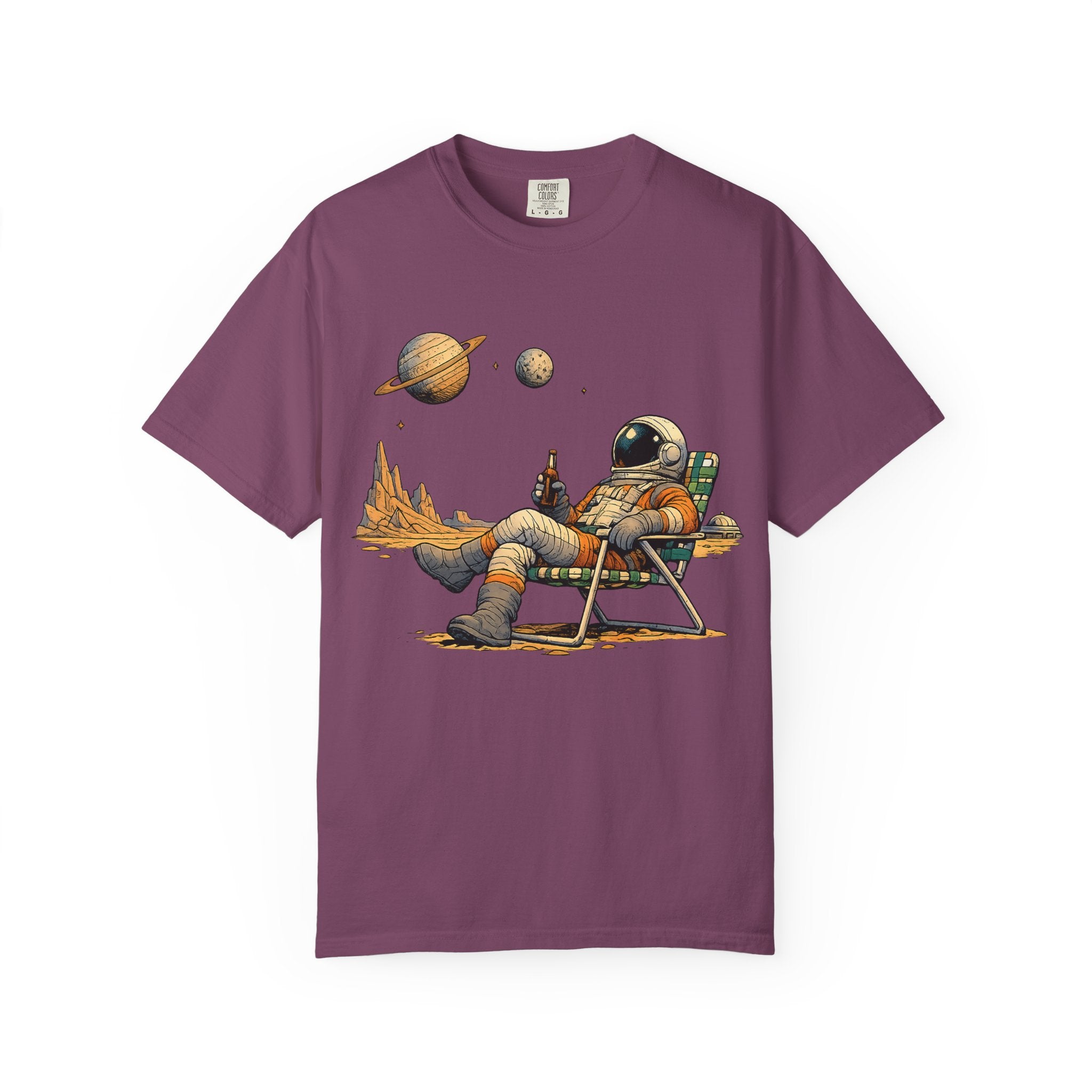 Astronaut Relaxing Tee — Space Lounge Graphic T-Shirt