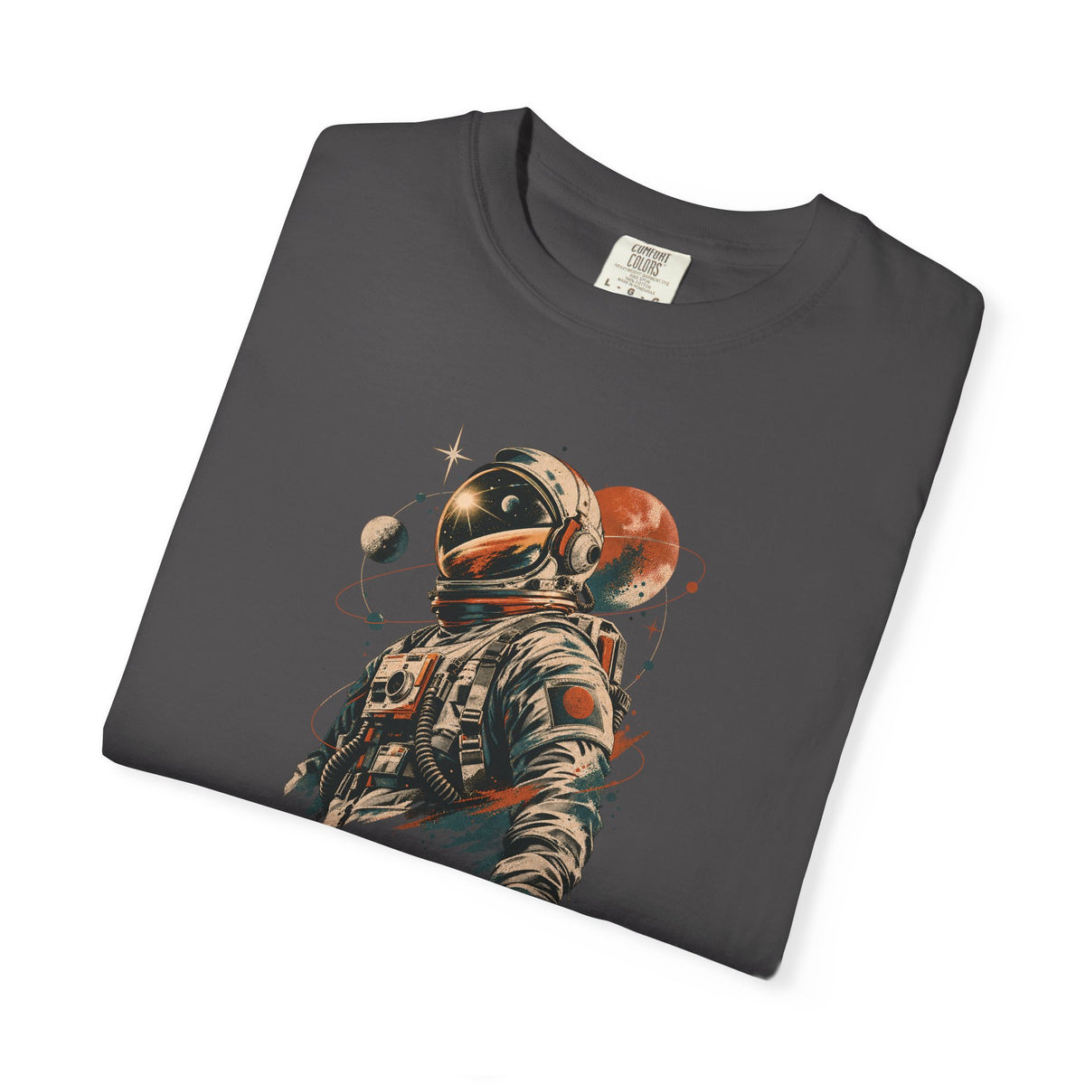 Astronaut Space Graphic T-Shirt — Vintage Planet Explorer Tee