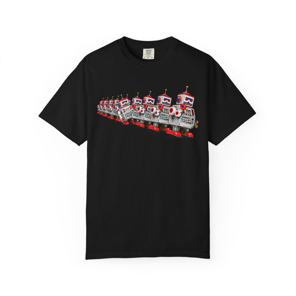 Retro Robot Lineup T-Shirt