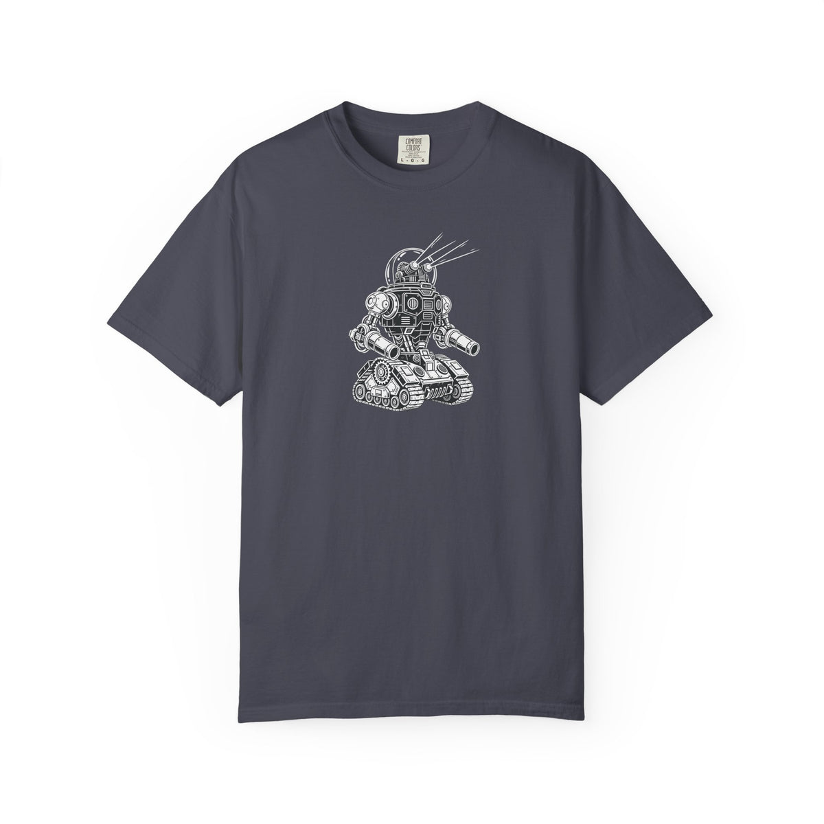 Robot Tank Illustration T-Shirt — Vintage Mech Graphic Tee