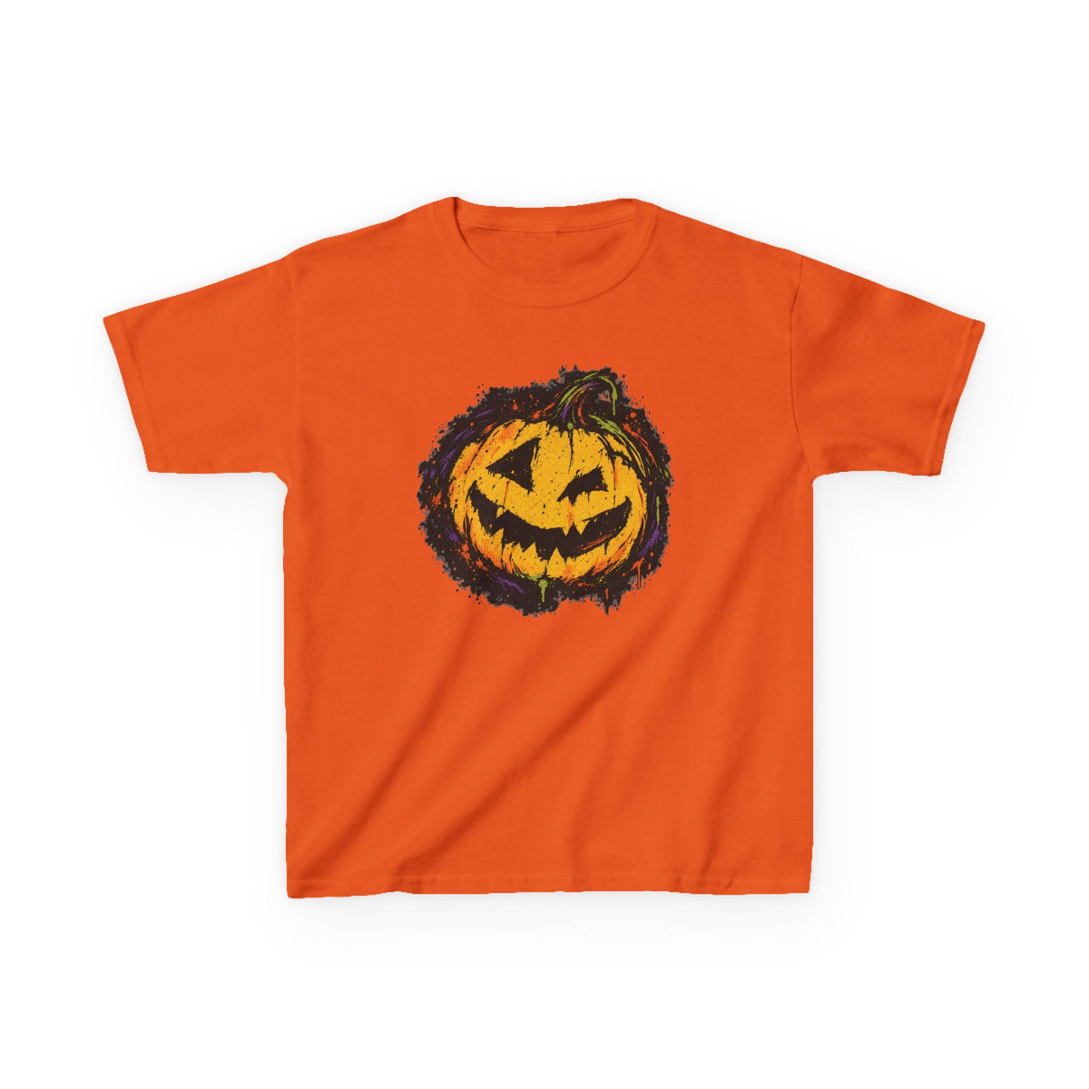 Kids Halloween Pumpkin T-Shirt — Spooky Jack-O'-Lantern Tee for Children