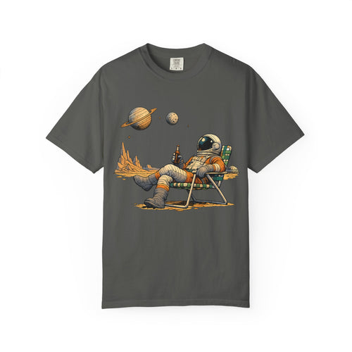 Astronaut Relaxing Tee — Space Lounge Graphic T-Shirt