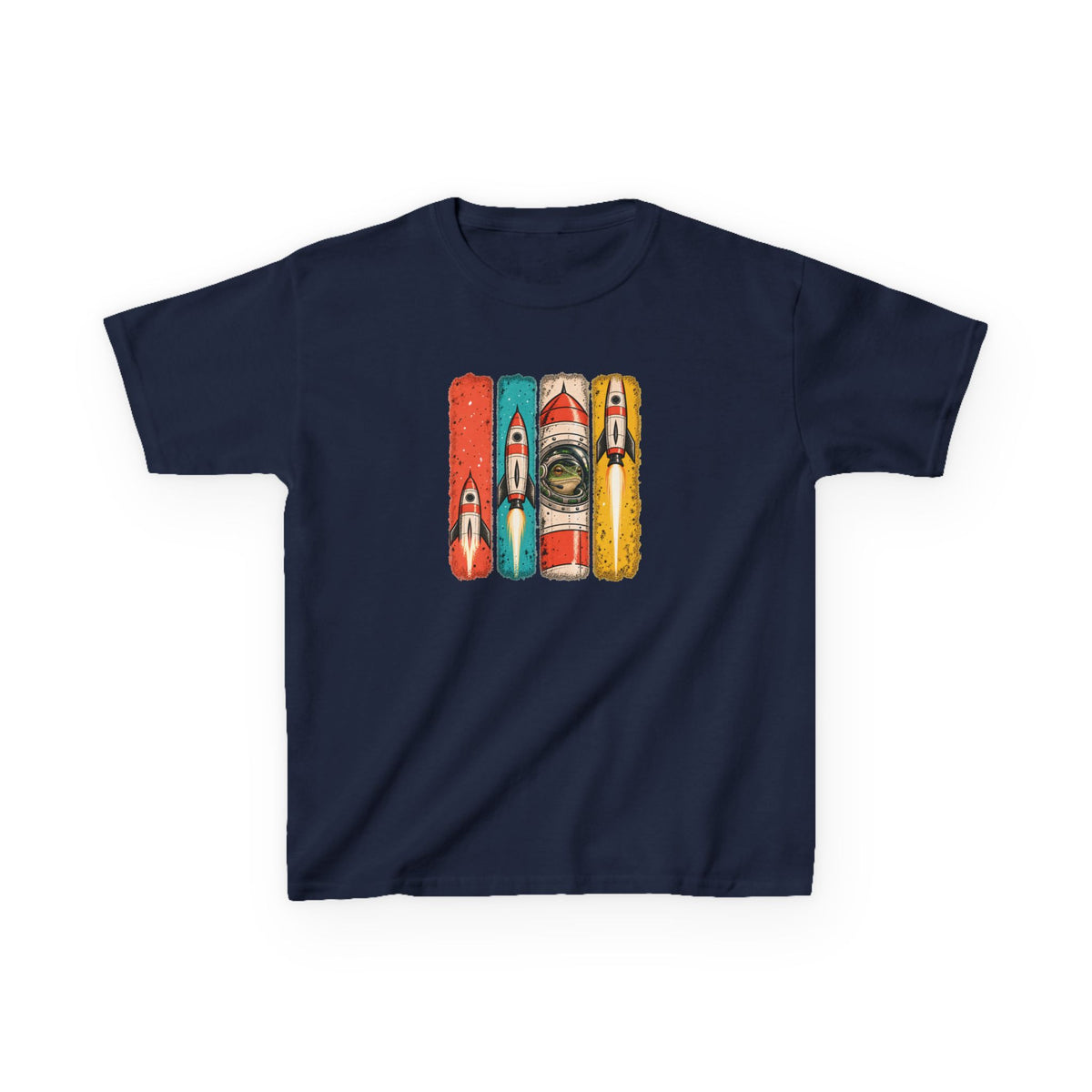Kids Space Frog Retro Graphic Tee
