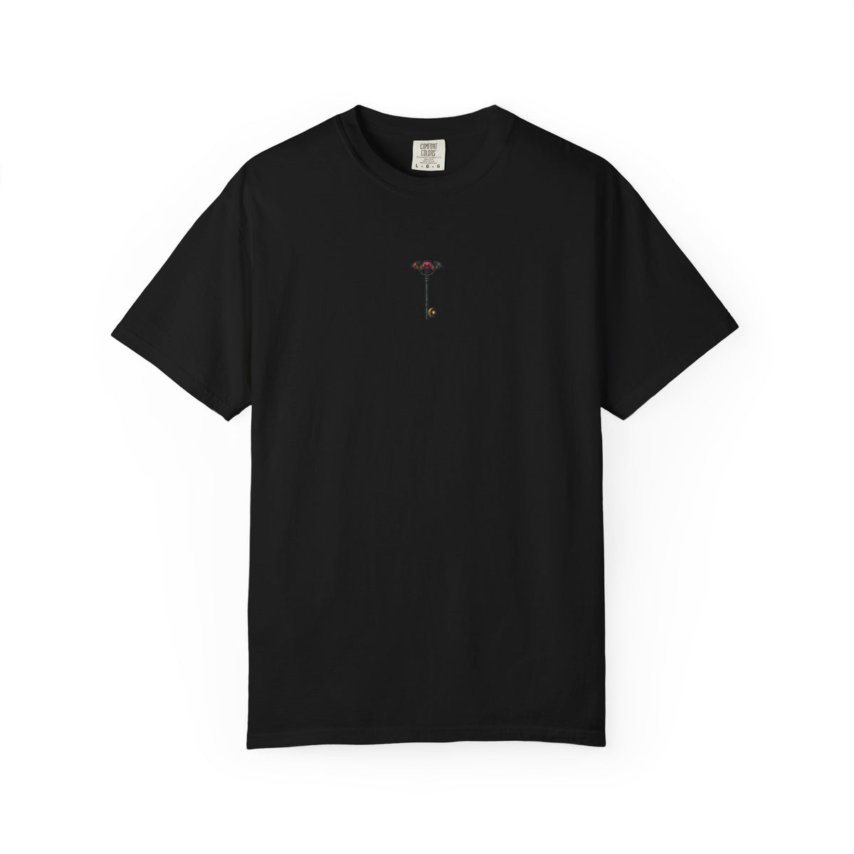 Demonic Bat Key T-Shirt — Gothic Skull Back Graphic Tee