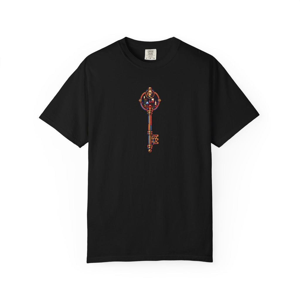 Philly Skyline T‑Shirt — 'Philly This Town's Lit' Graphic with Key Emblem