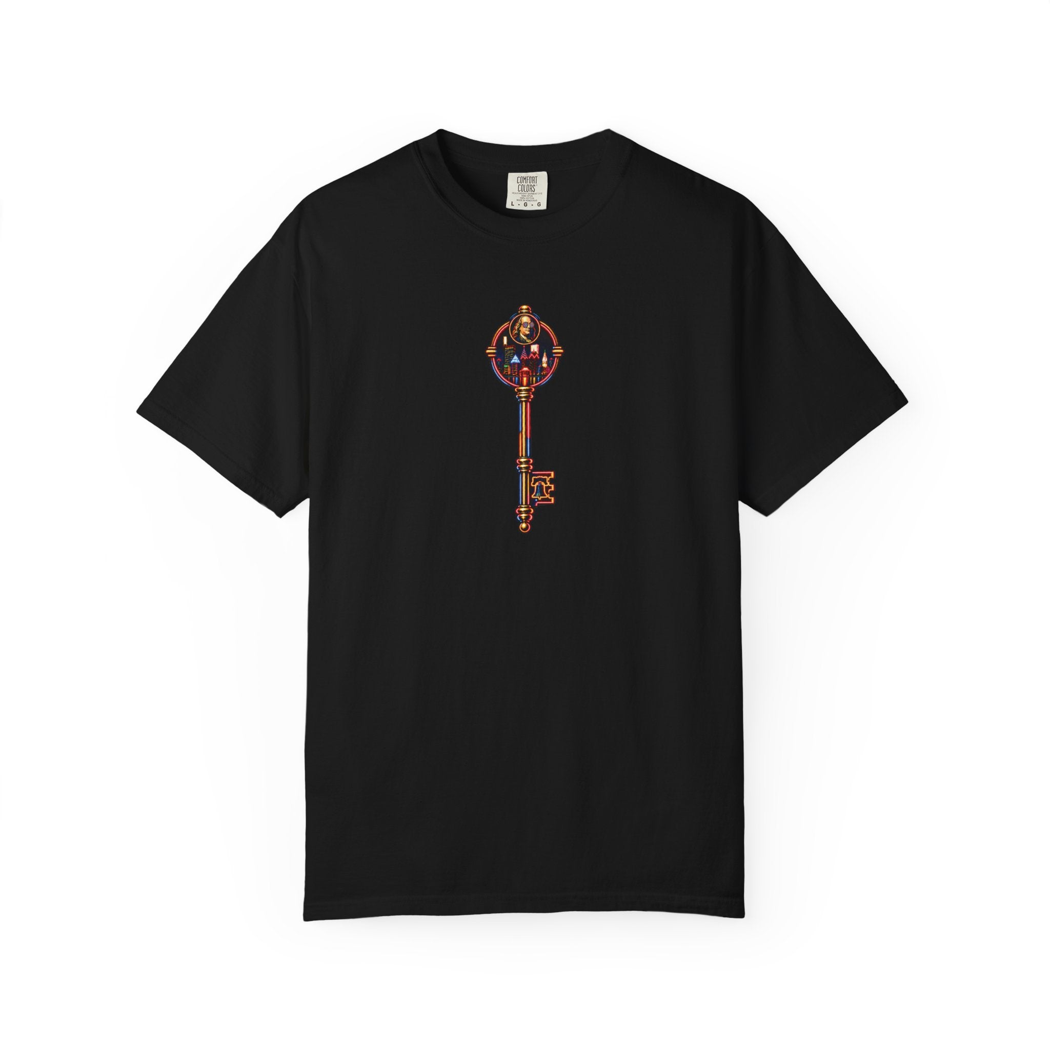Philly Skyline T‑Shirt — 'Philly This Town's Lit' Graphic with Key Emblem