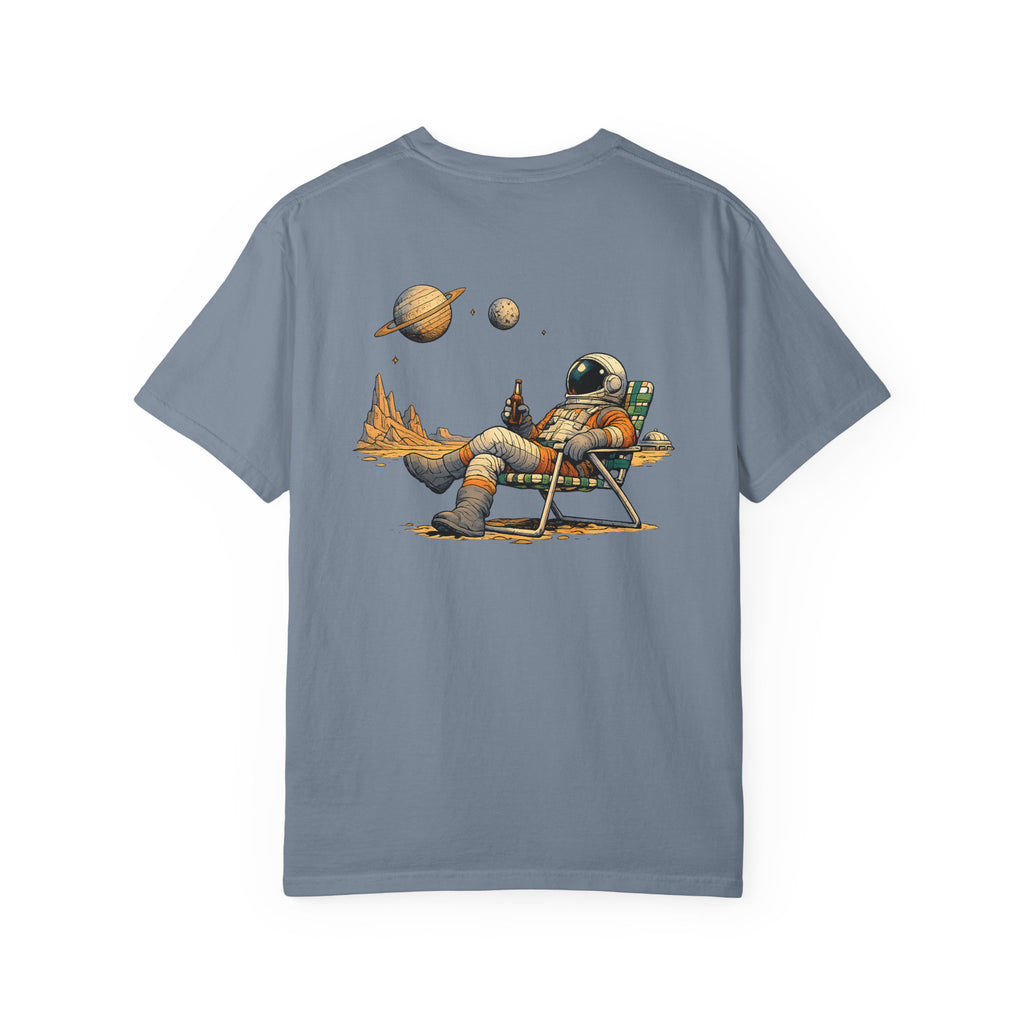 Astronaut Relaxing Tee — Space Lounge Graphic T-Shirt