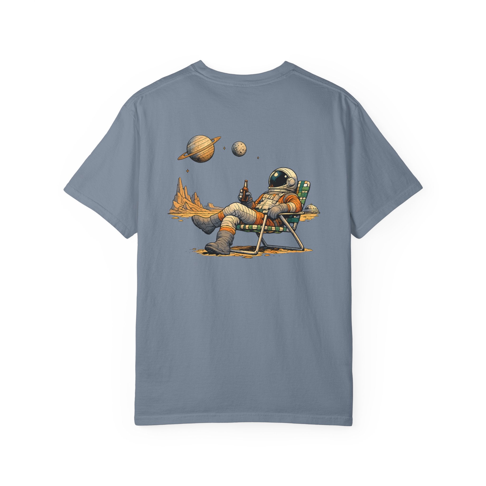 Astronaut Relaxing Tee — Space Lounge Graphic T-Shirt