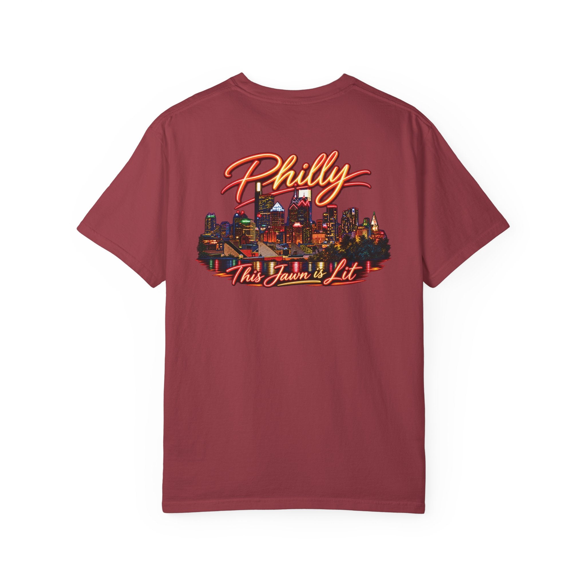 Philly Skyline T‑Shirt — 'Philly This Town's Lit' Graphic with Key Emblem