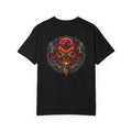 Demonic Bat Key T-Shirt — Gothic Skull Back Graphic Tee