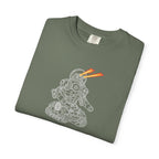 Robot Tank Graphic T-Shirt — Retro Mech Design with Laser Eyes