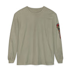 Unisex Garment-dyed Long Sleeve Halloween Biker-Wear T-Shirt