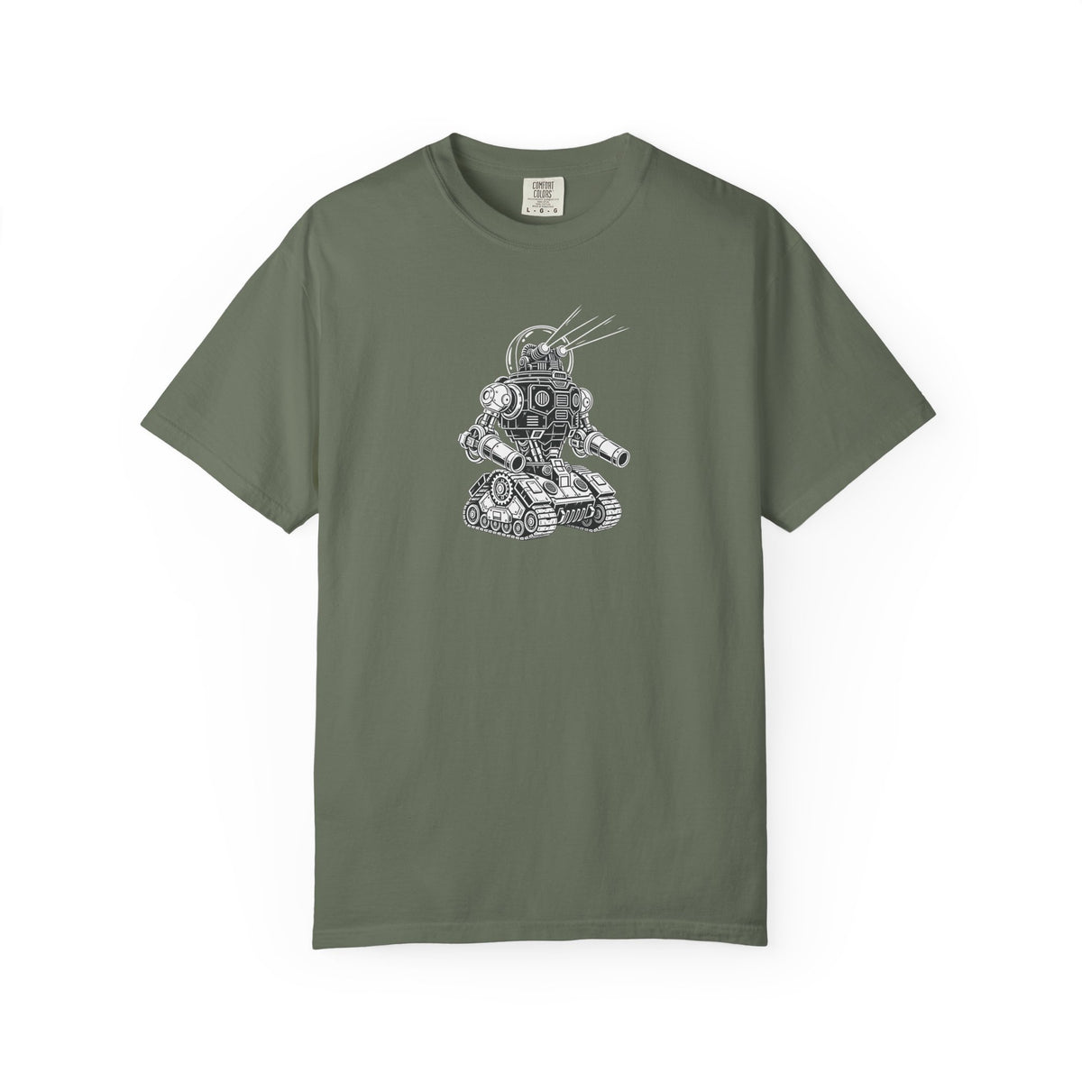 Robot Tank Illustration T-Shirt — Vintage Mech Graphic Tee