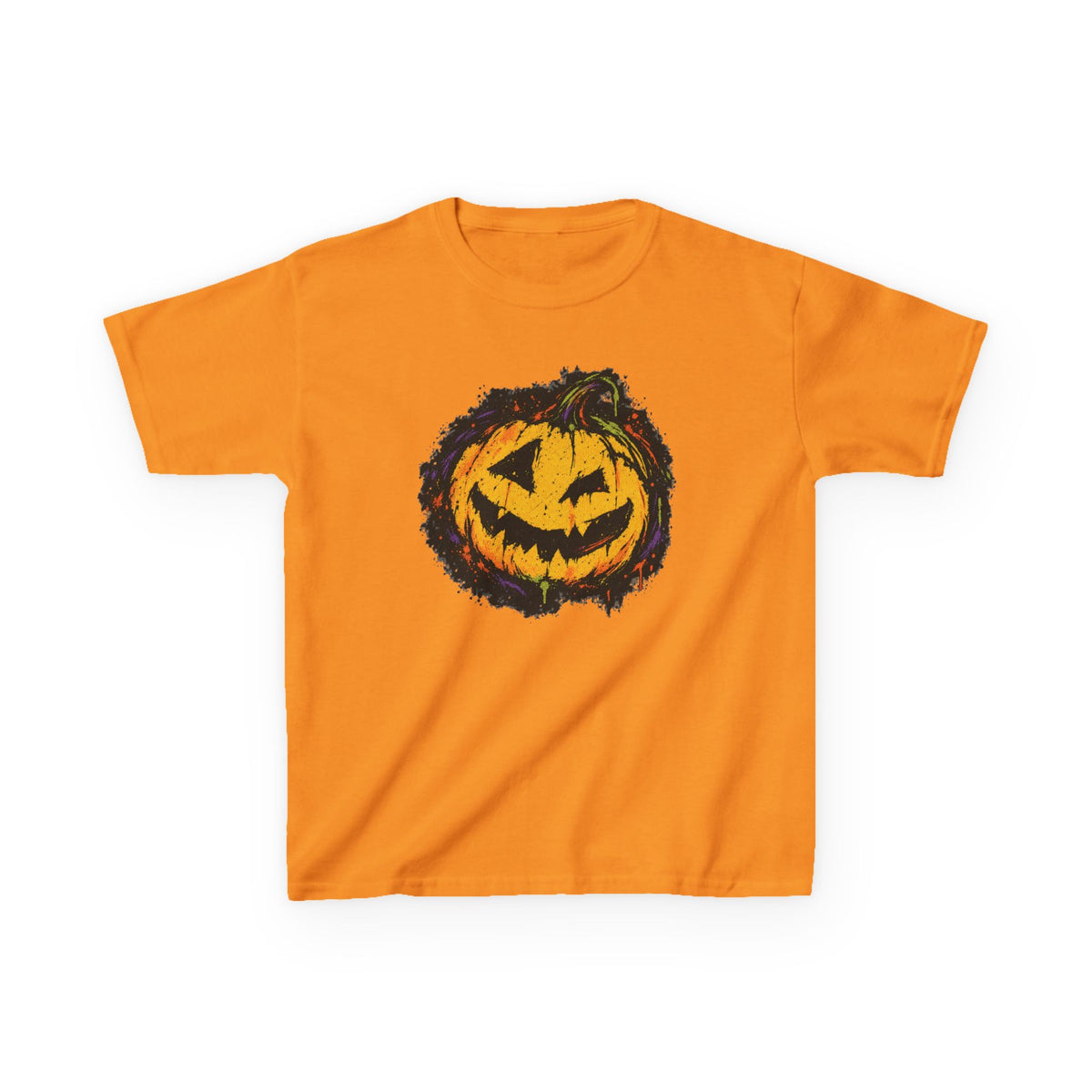 Kids Halloween Pumpkin T-Shirt — Spooky Jack-O'-Lantern Tee for Children