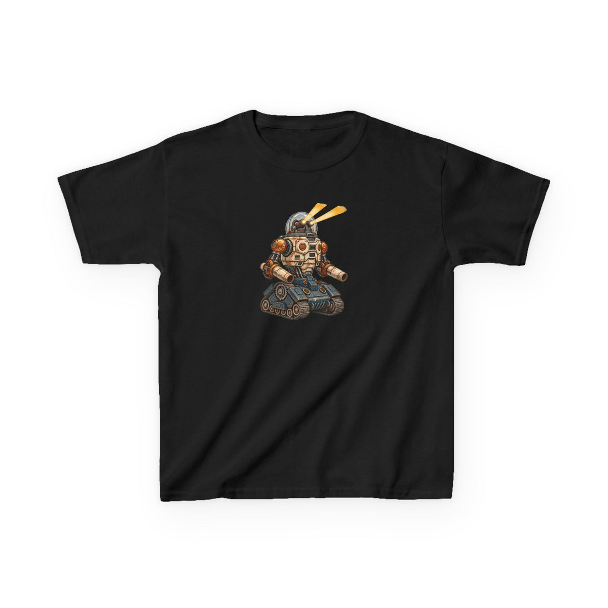 Kids Astronaut Robot Tee — Retro Space Diver Graphic T-Shirt