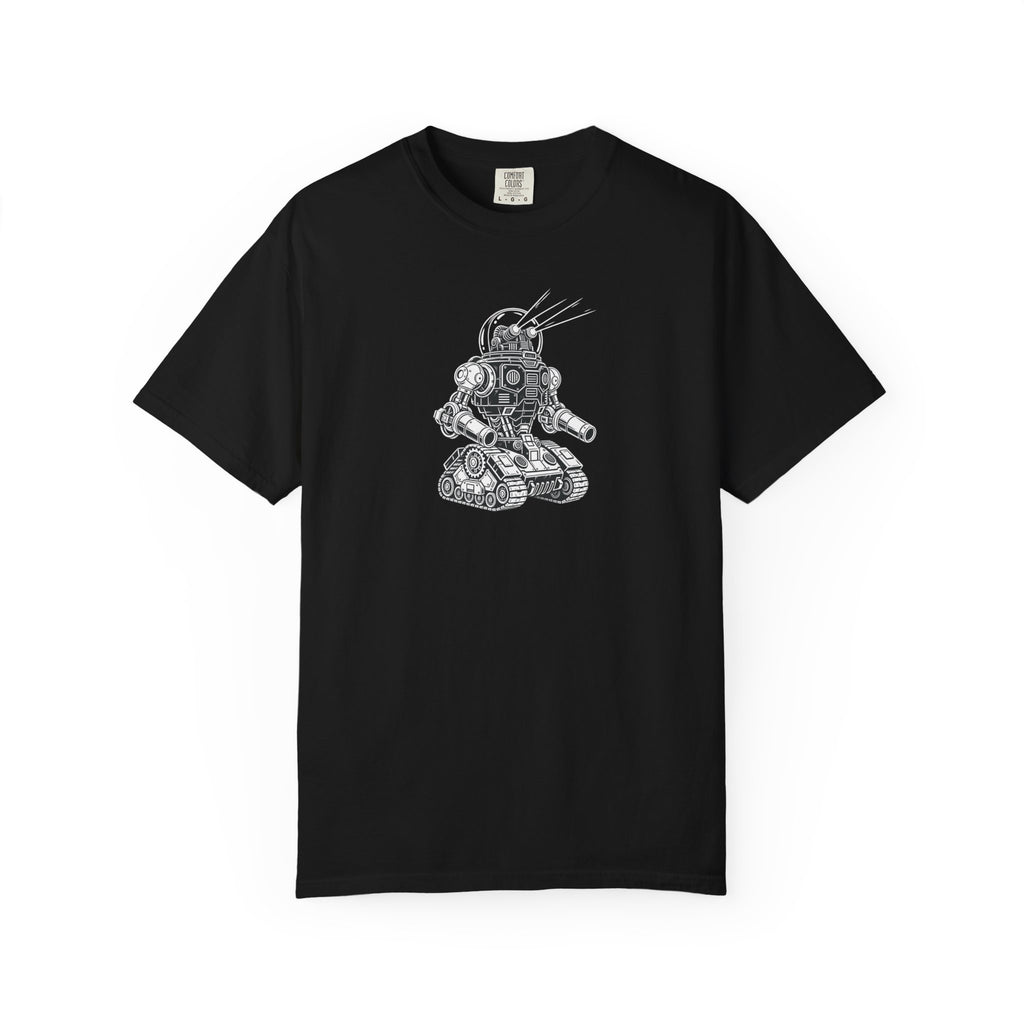 Robot Tank Illustration T-Shirt — Vintage Mech Graphic Tee