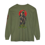 Unisex Garment-dyed Long Sleeve Halloween Biker-Wear T-Shirt