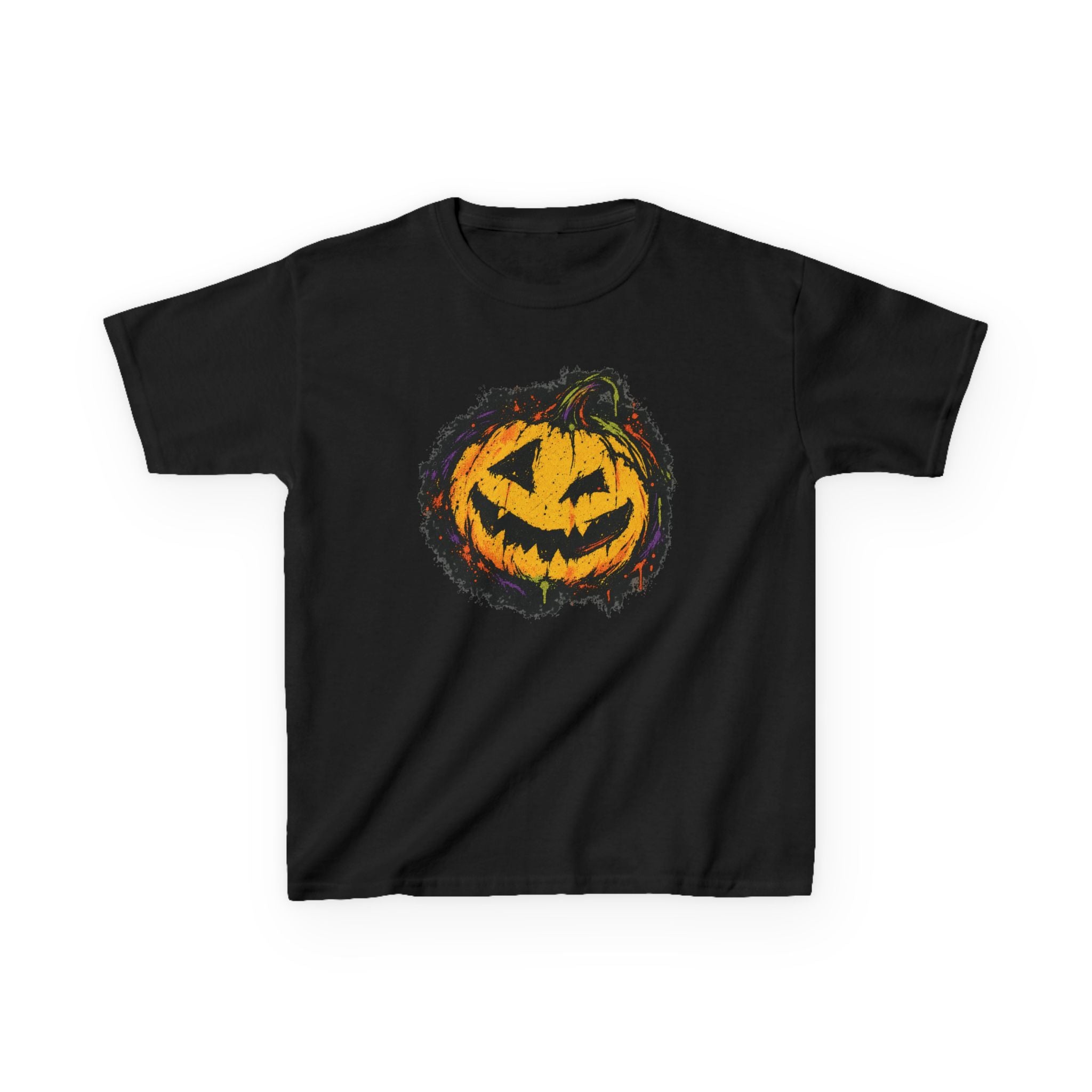 Kids Halloween Pumpkin T-Shirt — Spooky Jack-O'-Lantern Tee for Children