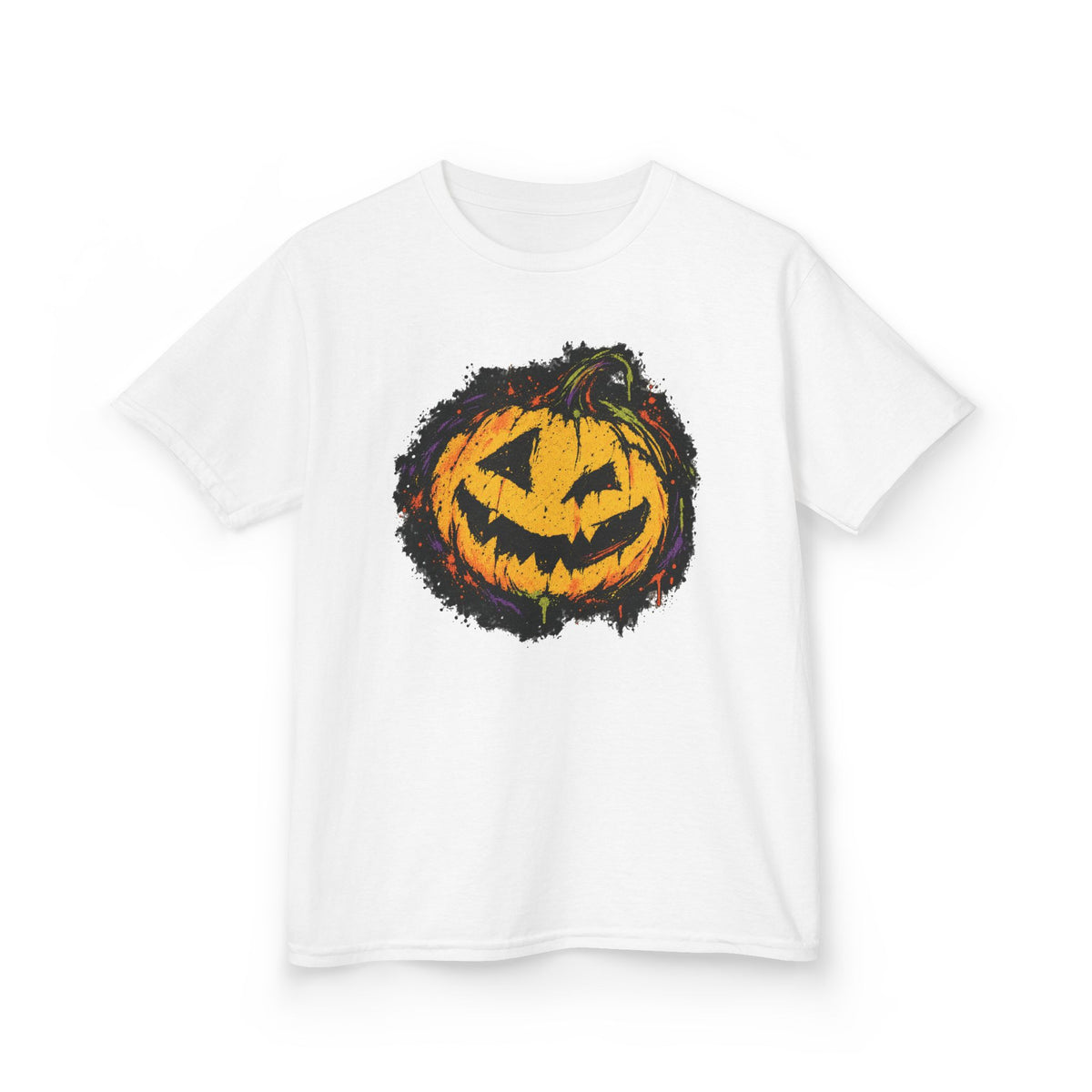Kids Halloween Pumpkin T-Shirt — Spooky Jack-O'-Lantern Tee for Children