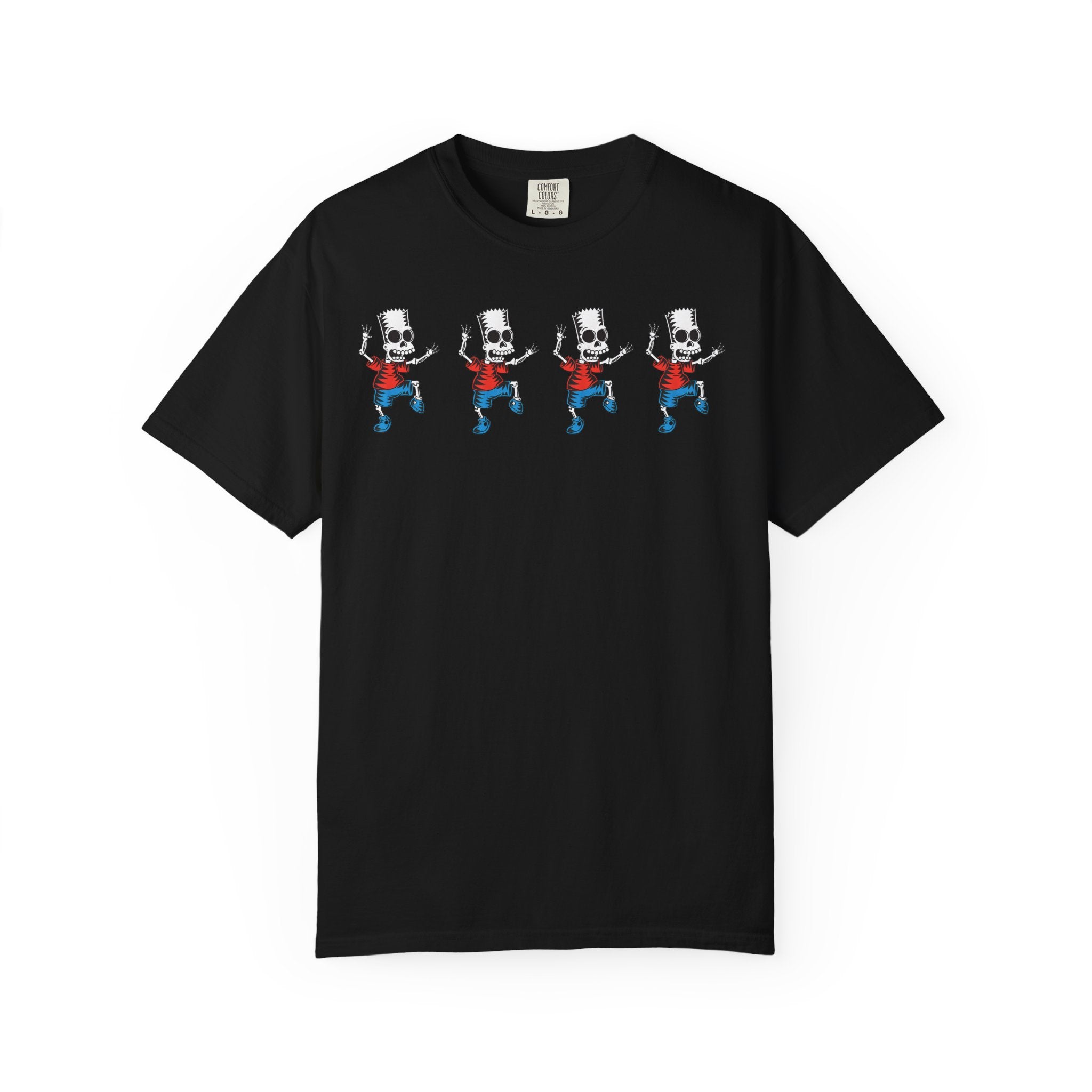 Dancing Cartoon Robot T‑Shirt — Retro Robot Row of Four Graphic Tee