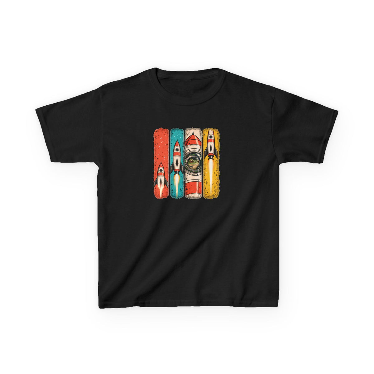 Kids Space Frog Retro Graphic Tee