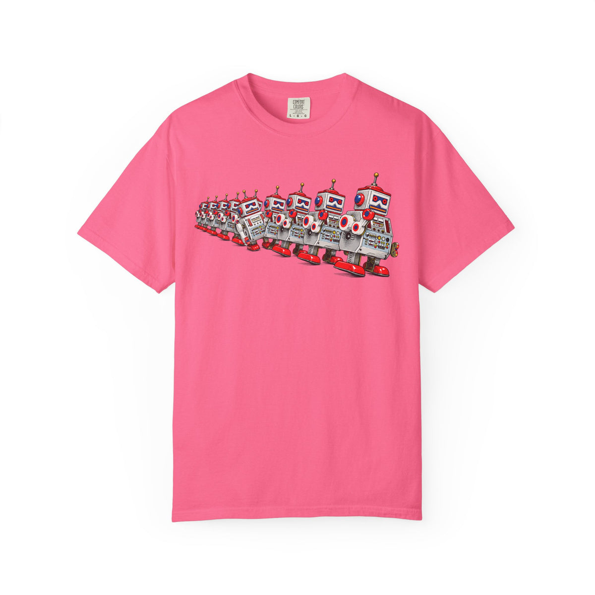 Retro Robot Lineup T-Shirt