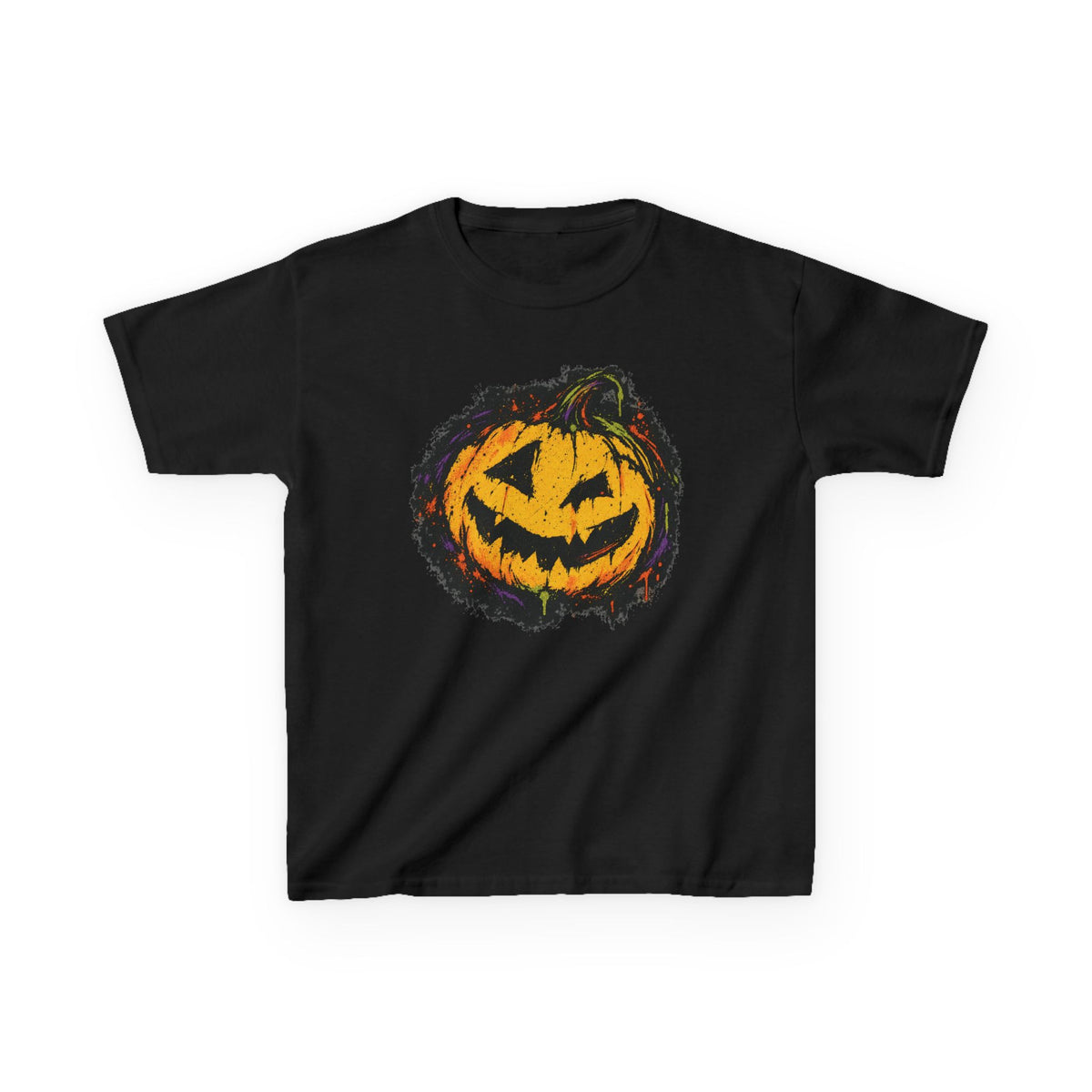 Kids Halloween Pumpkin T-Shirt — Spooky Jack-O'-Lantern Tee for Children